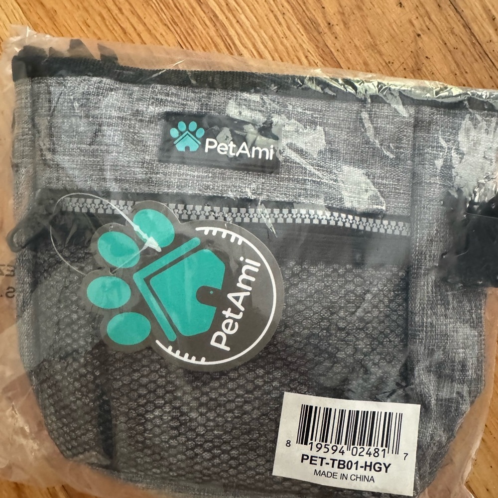 PetAmi Gray Dog Treat Pouch NWT